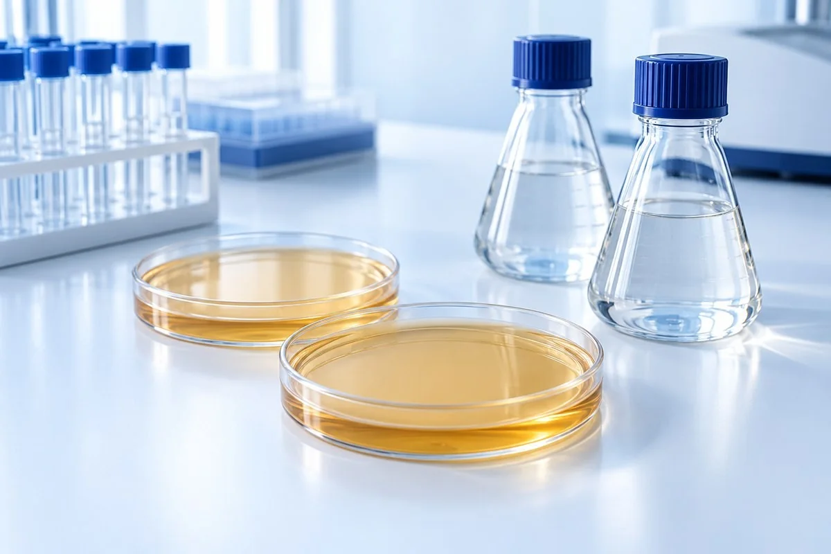Microbiology and cell-culture media: selection differences